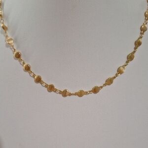 Gold Necklace and Earring Set